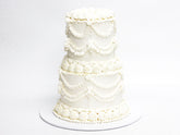 Vintage Wedding Cake – 2 Tiered - The Cake People